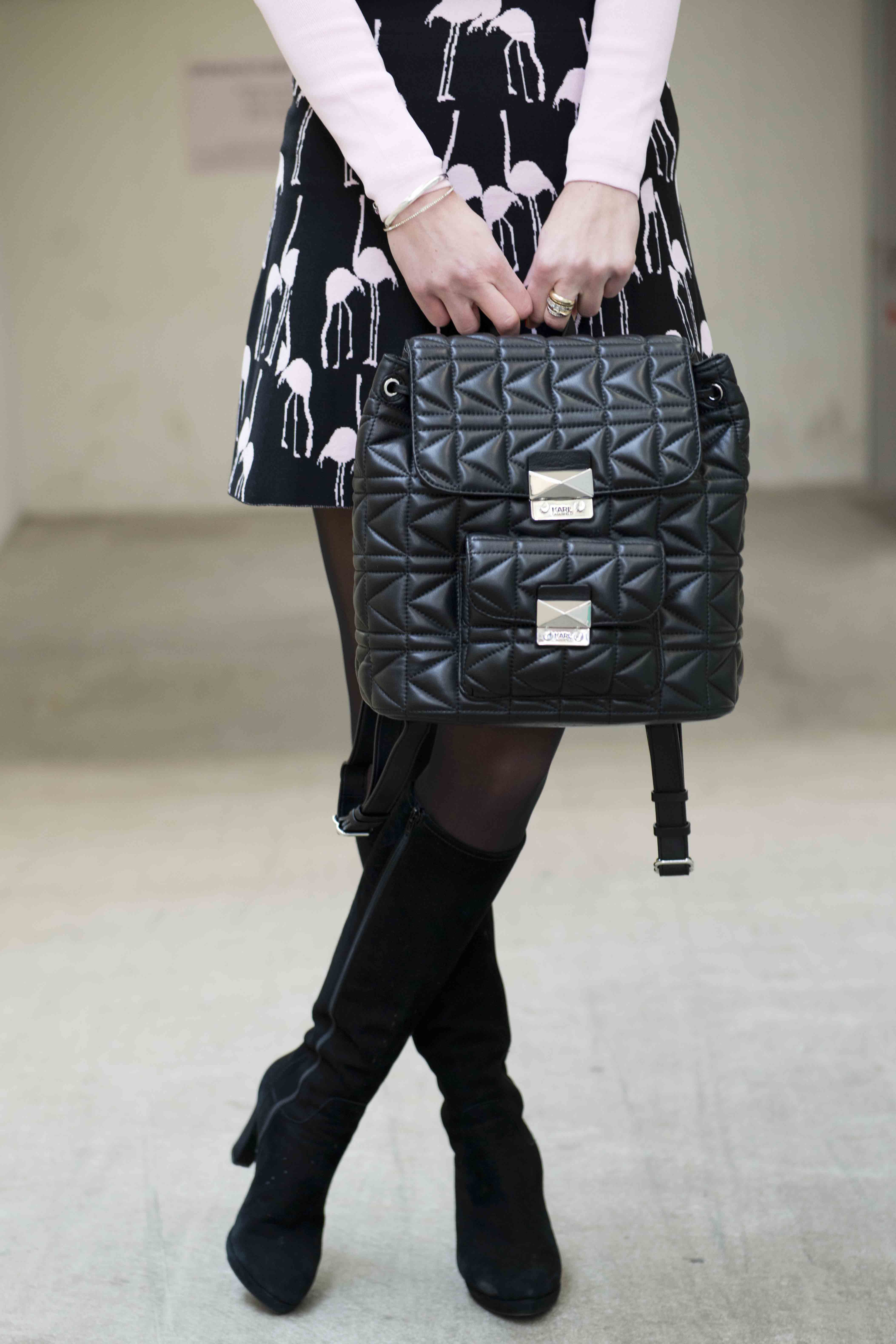 Bag at You - Fashion Blog - Stylish Feminine Backpack Karl Lagerfeld ...