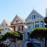 Running along the Painted Ladies in San Francisco..!
